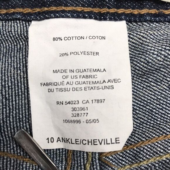 Vintage 90s GAP Low Rise Boot Jeans Women 10 Ankle (34x30) Dark Wash Blue Denim - Picture 11 of 16